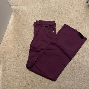 H&M Purple Chinos Comfortable Straight Leg Pants